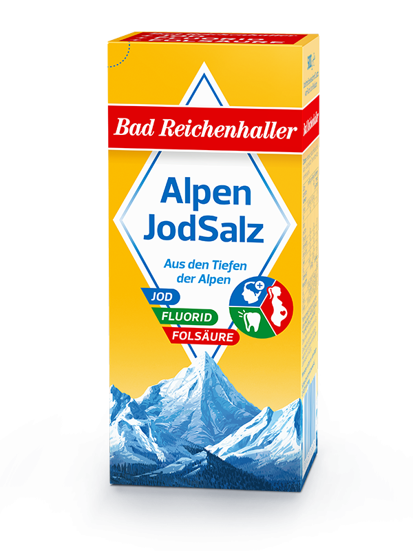 Bad Reichenhaller AlpenJodSalz + Fluorid + Folsäure 500g