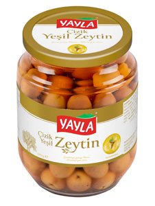 Yayla Grüne Oliven geritzt 370 g