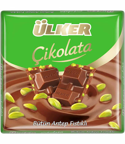 Ülker Milchschokolade mit Pistazien - Antep Fistikli Cikolata 65g
