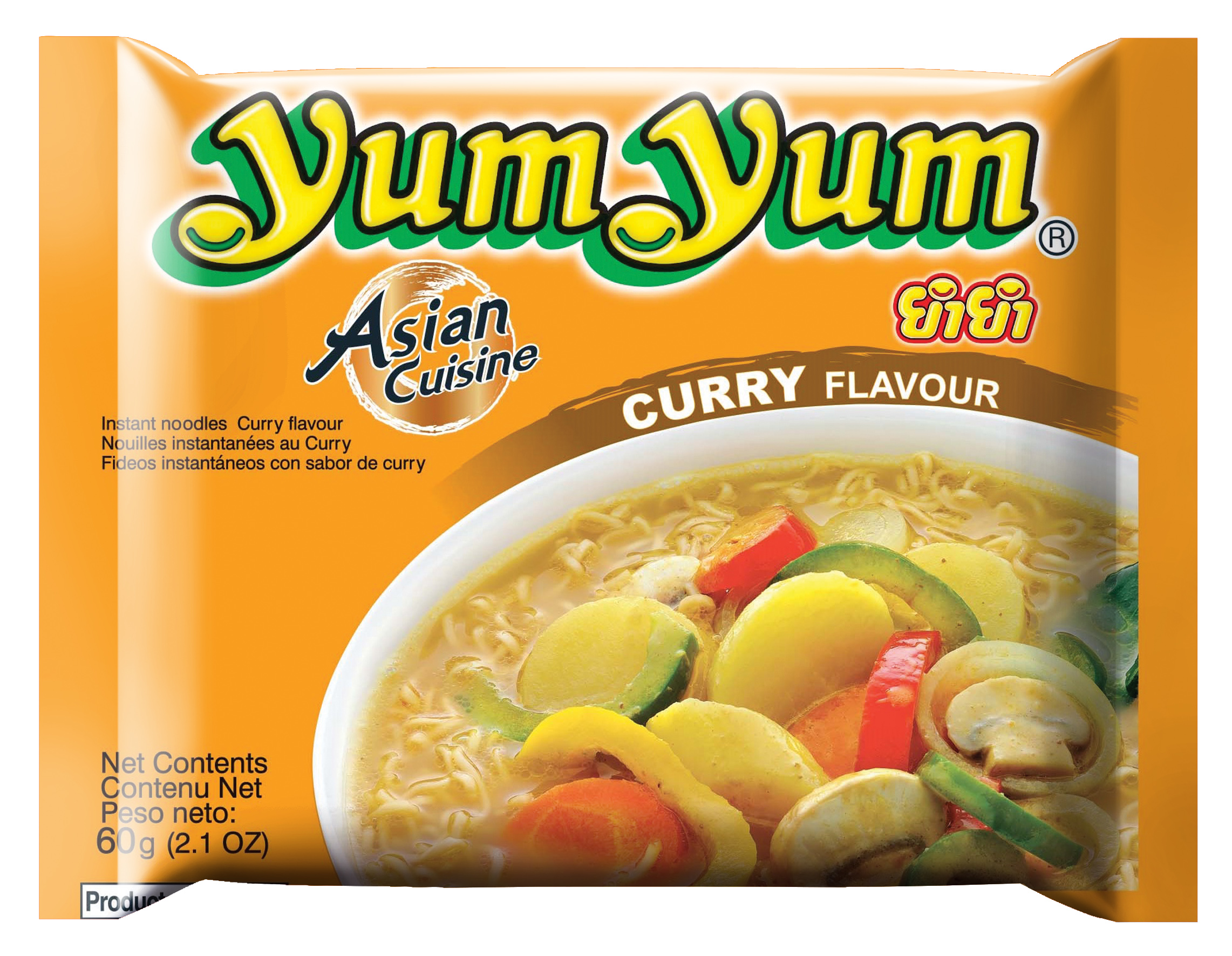 Yum Yum Instant-Nudelsuppe mit Currygeschmack 60g