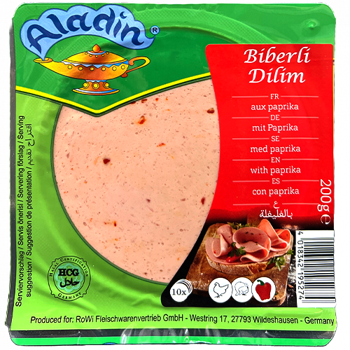 Aladin Scheibenwurst mit Paprikaflocken 200g